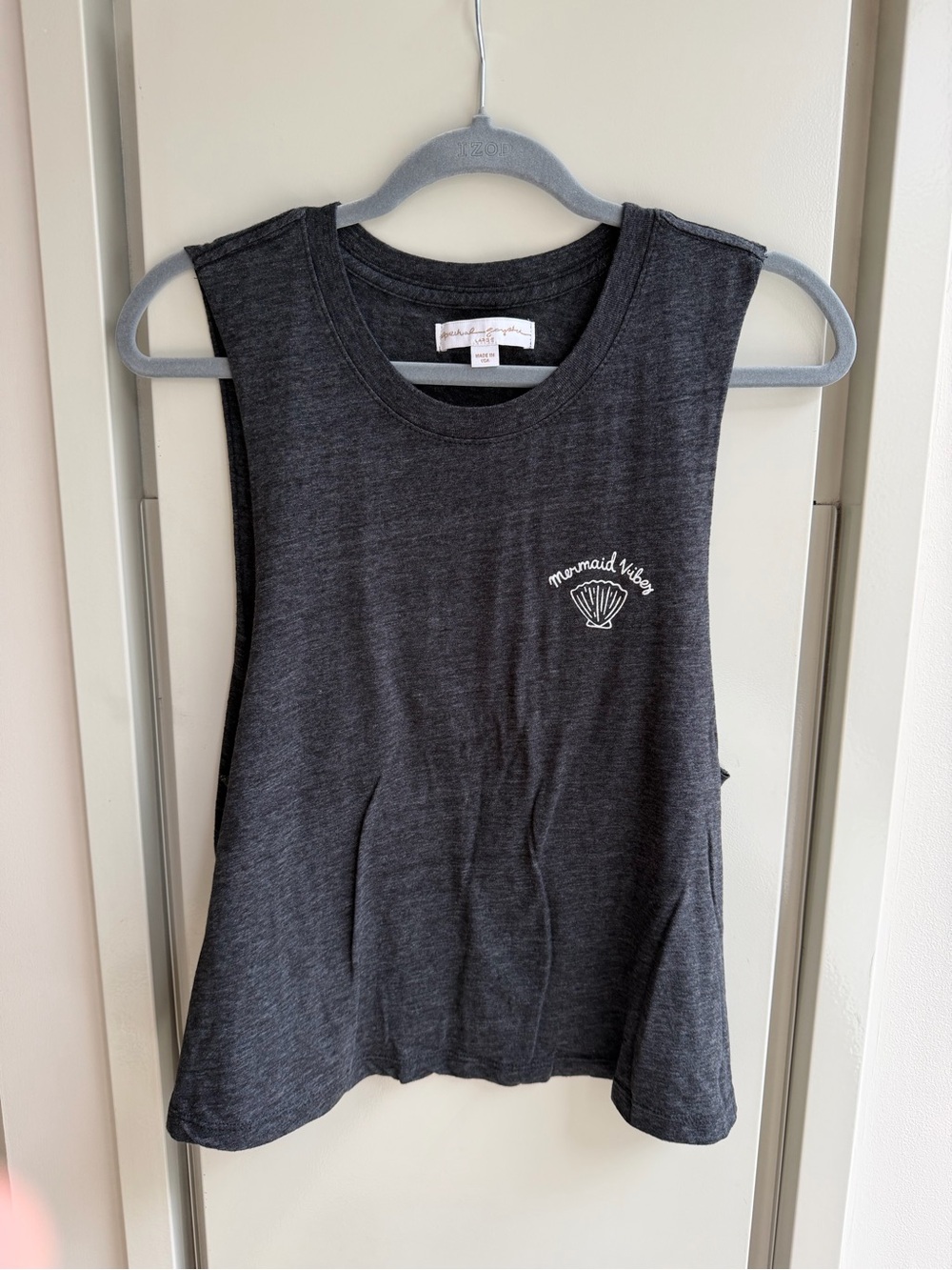 Spiritual Gangster Charcoal 'Mermaid Vibes' Tank Top